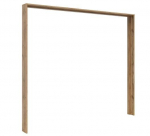 Riidekapi katteliist Black Red White Tetrix, 227,5x199x17 cm, pruun