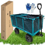 Terasest aiak&auml;ru kuni 350 kg, 200 l korv 112,5 cm x 53,5 cm x 98 cm P&ouml;&ouml;ratav esi telg
