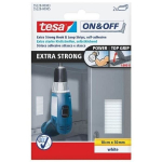 TESA Bandelettes ekstra tugevad 0,1 m x 50 mm - Valge - 2 tk
