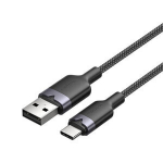 Kiire laadimiskaabel USB 2.0 A - USB-C 3A telefonide jaoks 1 m