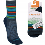 Hingavad villased matkasaapad sokid 70% Merino COMODO, Denim