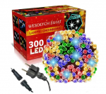 &Otilde;nnelikud inimesed Field Christmas Garland 300 LED, 21 meetrit erinevat v&auml;rvi vilkus