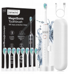 Zenwire MagniSonic 506 sonic magnetiline hambahari 8 otsikut kohver valge lastele t&auml;iskasvanutele