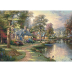 Schmidt Spiele pusle Holzpuzzle Thomas Kinkade Studios: Dorf am See (1000-osaline)