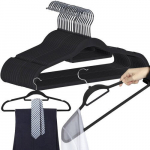 Mugavad riidepuud 20 tk - mustad