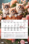 Kalender 2026 &uuml;he lehega Kassid - Sapt