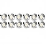 Dexnump LED s&uuml;vistatavad laevalgustid, 12 tk