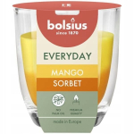 Bolsius Everyday Mango Sorbet l&otilde;hnak&uuml;&uuml;nal klaaspurgis