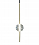 Cristalita Led ripplamp, kuld, kristall