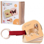 Puidust hariv raamat Eichhorn Montessori Loomad, 1 tk.