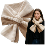 Naiste soe kahev&auml;rviline sall, beež