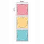 NIIMBOT termilised sildid 34 mm &uuml;mmargused, isekleepuvad, 200 tk