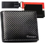 Naturaalnahast kinkekomplekt meestele Rovicky (rahakott, v&otilde;tmehoidja)