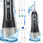 Laetav suu veepuhastaja BERIMAX HydroJet Pro H6 300 ml, 5 režiimi, 8 otsikut