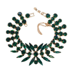 K&auml;ev&otilde;ru "Kristalliline ahvatlus (Emerald)" Preciosa kristallidega DS00B565