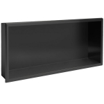 Sisseehitatav vannitoa riiul REA 06, 30x60, Black matt