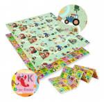 Kahepoolne kokkupandav XPE vahtp&otilde;randamatt turvaline 180x200 t&auml;hestik saksa k&uuml;la Humbi