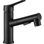 Valamu segisti Kuchinox FONTE koos klik-klakiga, BQT_729D, Must