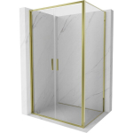 Du&scaron;ikabiin Mexen Exo, avatav uks, 90 x 75 cm, transparent/gold