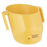 Tass k&auml;epidemetega Canpol Babies, 12+ kuud, 180 ml, kollane