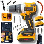 L&ouml;&ouml;kpuurtrell&ndash;kruvikeeraja Boxer BX3310 harjadeta mootoriga, 24-osaline komplekt