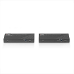 AV tarvik - LINDY Cat.6 HDMI 4K60 USB 2.0 IR HDBaseT KVM tarvik 150 m, Juoda