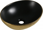 Praustuvas Mexen Elza, Black matt/Gold pattern