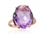 Punasest kullast s&otilde;rmus Diamond Sky "Royal Amethyst III", proov 585, 19 5.49 g.