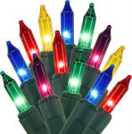 J&otilde;ulutulede LED-vanik mitmev&auml;rviline 100 tk.