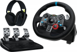 Simulatsiooniratta - LOGITECH - G29 - Pedalipakett kaasas - Peakomplekt G435 - Mitme platvormi tugi