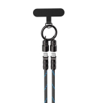 Andmeedastuskaabel Type-C kuni Type-C, kiire laadimine, PD60W, 3,0A, 1,2m - Havit (CB6340) - Must / Sinine