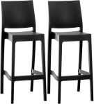 2 tk Baritooli komplekt Maya, Juoda