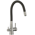 K&ouml;&ouml;gikraan Laveo Riveco veefiltri &uuml;hendusega, Brushed steel/Black