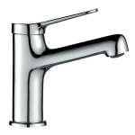 Valamu kraan Kuchinox VILLA klik-klak s&uuml;steemiga, BVK_022D, Chrome