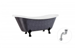 Vann Besco Amelia Glam 190, Graphite+Black, sifooniga Klik-klak Chrome