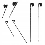 Mustad matkakepid Nordic Walking reguleeritavad k&otilde;nnikeppid