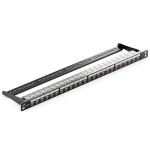 Patch Panel Cat 6a 24 porti 10 Gbit/s 19" 0,5u Rj45 moodulitega