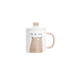 Homla tass kaanega Batis, valge/pruun, 0.35 l