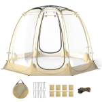Costway 630&deg; l&auml;bipaistev PVC telk Pop Up Bubble Tent Mullitelk 5-6 inimesele 265 x 265 cm