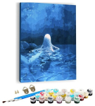 Numbrite j&auml;rgi maal &ndash; komplekt &bdquo;Blue&ldquo;, l&otilde;uend, v&auml;rvid, pintslid, 40&times;50 cm