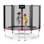 Batuut 4FIZJO CLASSIC kaitsev&otilde;rguga 252 cm (8FT) &ndash; kompaktne aeda, turvaline konstruktsioon, komplektis redel