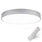 LED laevalgusti plafoon 60cm hall 60W 4800lm puldiga, h&auml;mardatav ja muudetav v&auml;rvitemperatuur