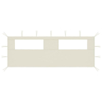 3070413 vidaXL Gazebo Windows 590 x 200 cm kreemiga k&uuml;lgsein (315302)