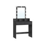 Tualettlaud, 80x40x145 cm, Must