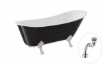 Vann Besco Olaya Glam 160, Graphite+Chrome, sifooniga Klik-klak Chrome