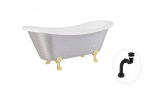 Vann Besco Amelia Glam 190, Silver+Gold, sifooniga Klik-klak Black