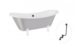 Vann Besco Amelia Glam 190, Silver+White, sifooniga &uuml;levooluga Klik-klak Black