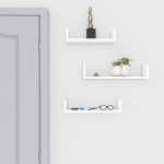 Seinariiulite komplekt, 40x10x9 cm, valge