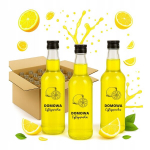 20x 500ml "home Lemons" klaaspudelid korgiga