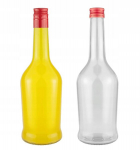 5x Napoleon 500ml klaaspudelid korgiga